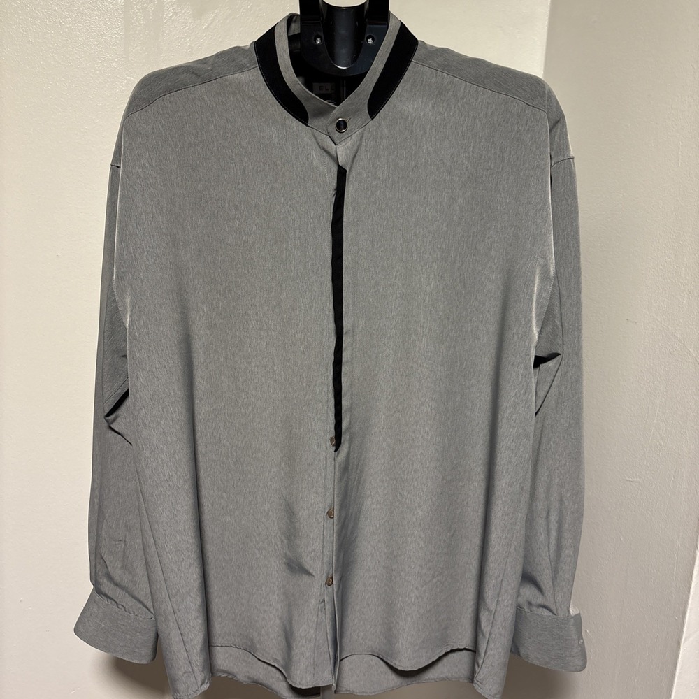 Elliott Men's Dusty Olive Long Sleeve‎ Button Down Shirt, SIZE L neck 16-16.5